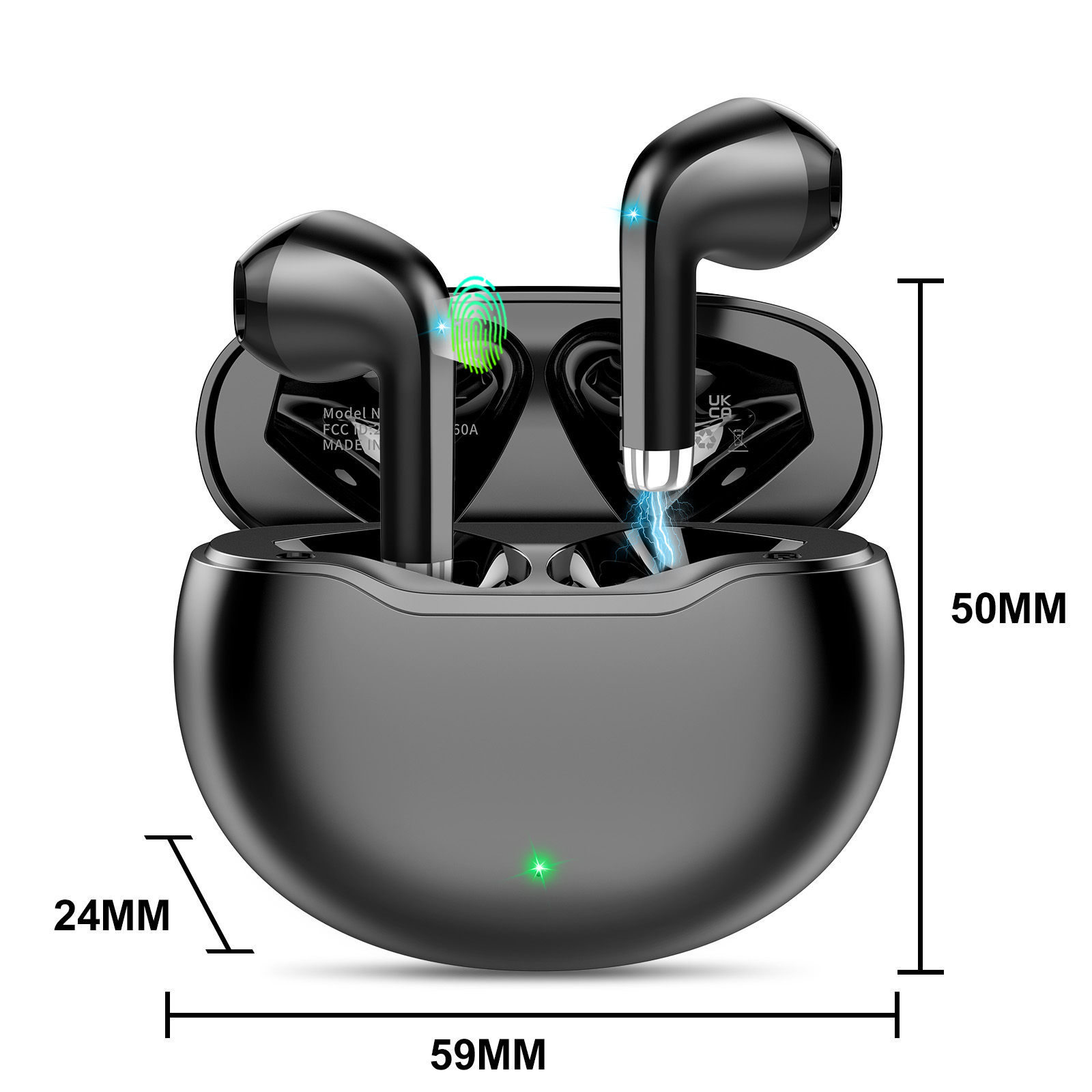 Earbuds Anc Wireless - Auricolari wireless T6 Bluetooth 5.3 ANC