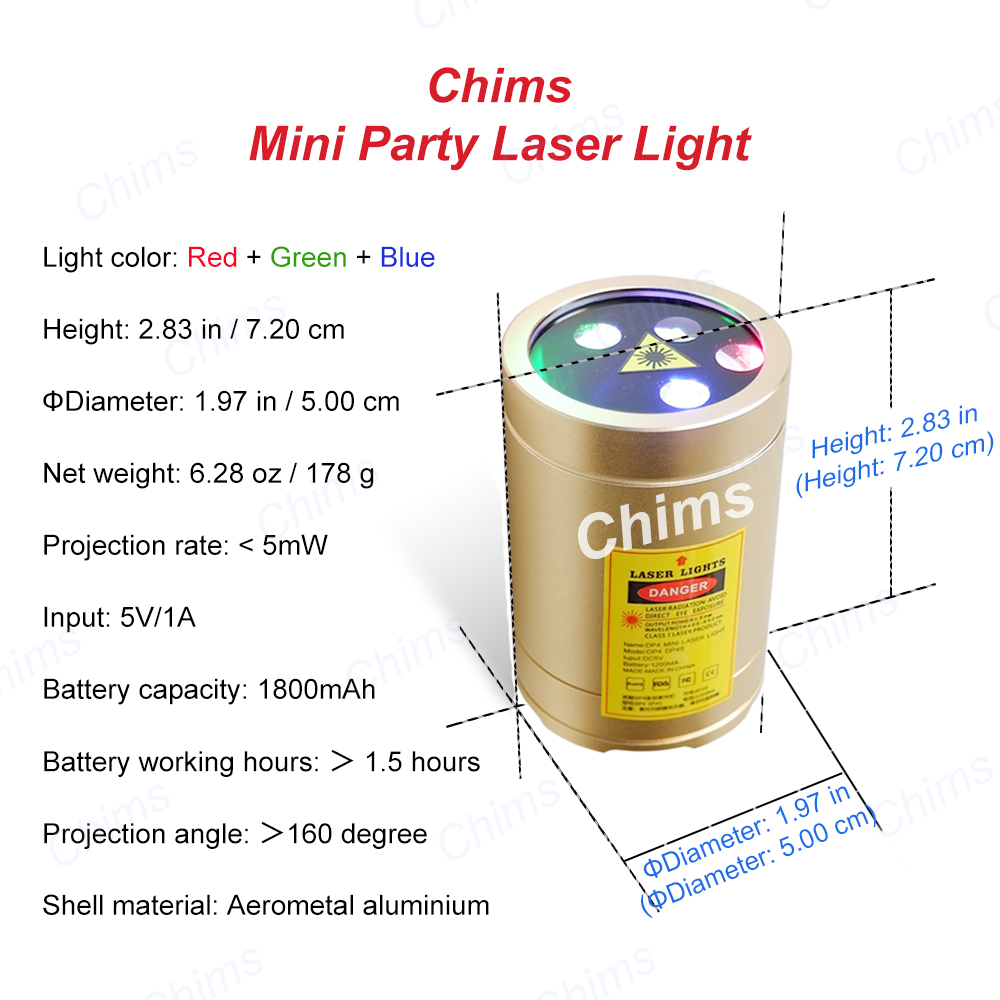 Chims Mini luci laser portatil - Mini Projector Portable recensione e prezzo
