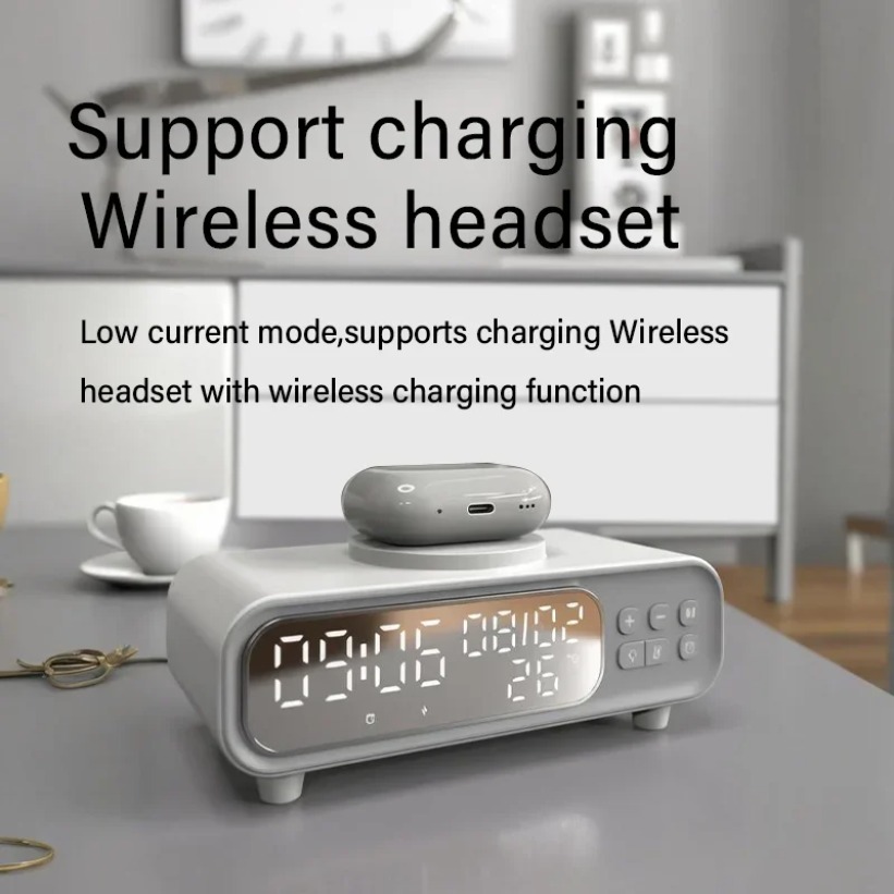 Caricabatterie wireless da 15  - Digital Alarm Clock recensione e prezzo